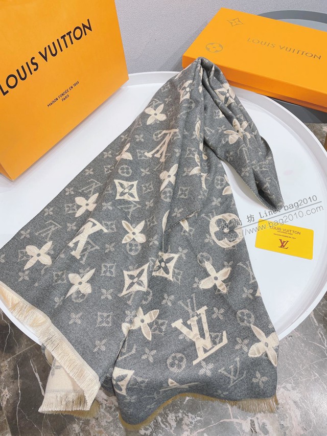 Louis Vuitton圍巾披肩 路易威登2021新款女士圍巾 LV秋冬羊絨混紡圍巾  mmj1021
